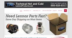 Desktop Screenshot of lennoxproducts.com